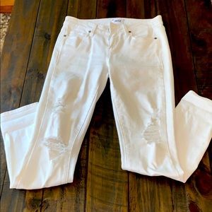 Paige White Distressed Jeans